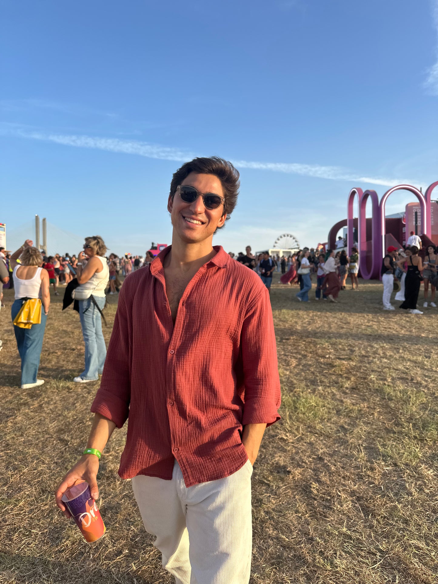Lightweight Cotton Shirt Bordeaux