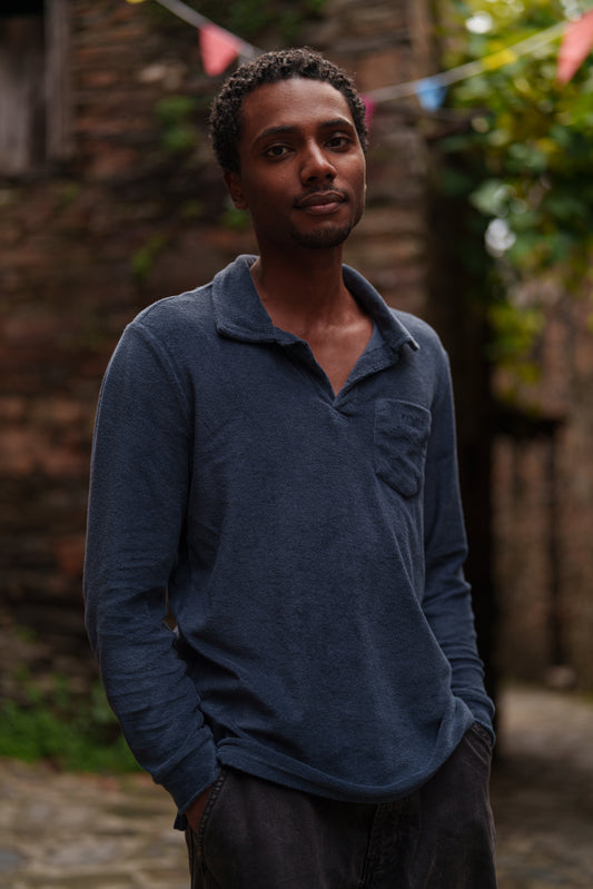 Tilena Long Sleeve Terry Polo