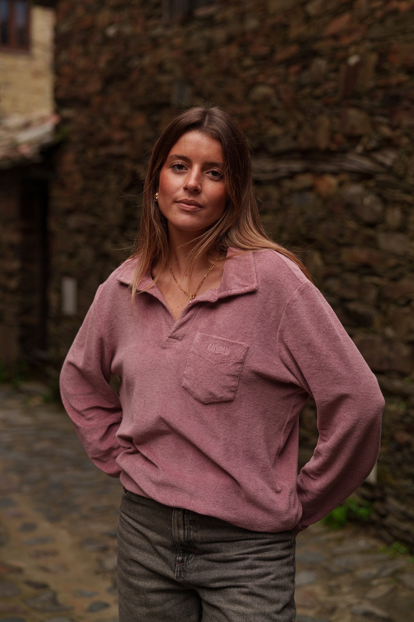 Licor Long Sleeve Terry Polo