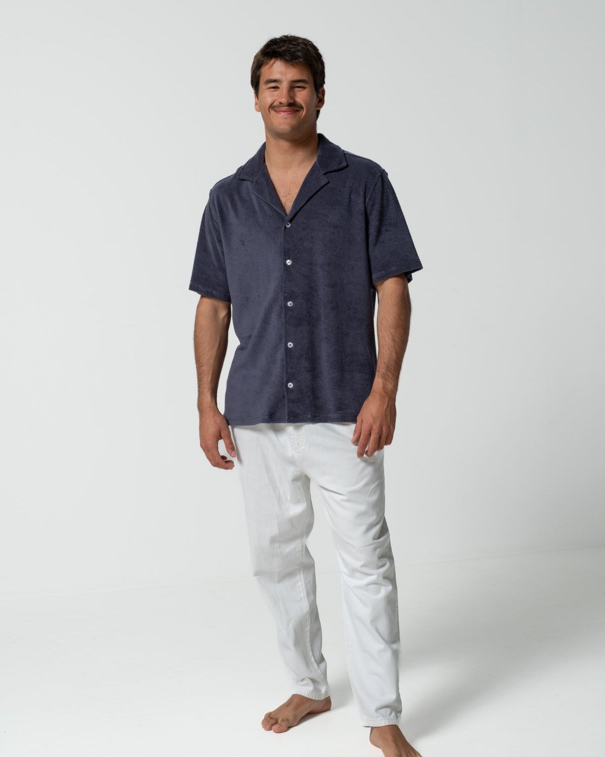 Navy Blue Terry Shirt