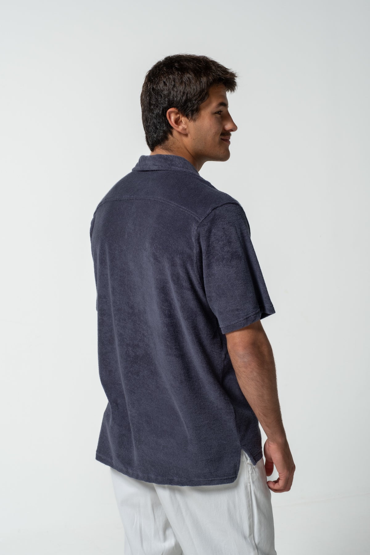 Navy Blue Terry Shirt
