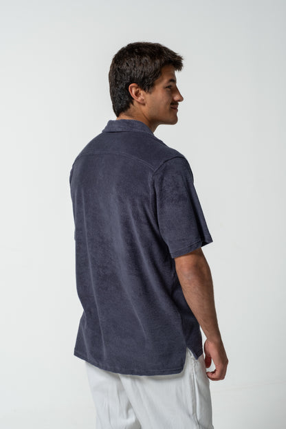 Navy Blue Terry Shirt