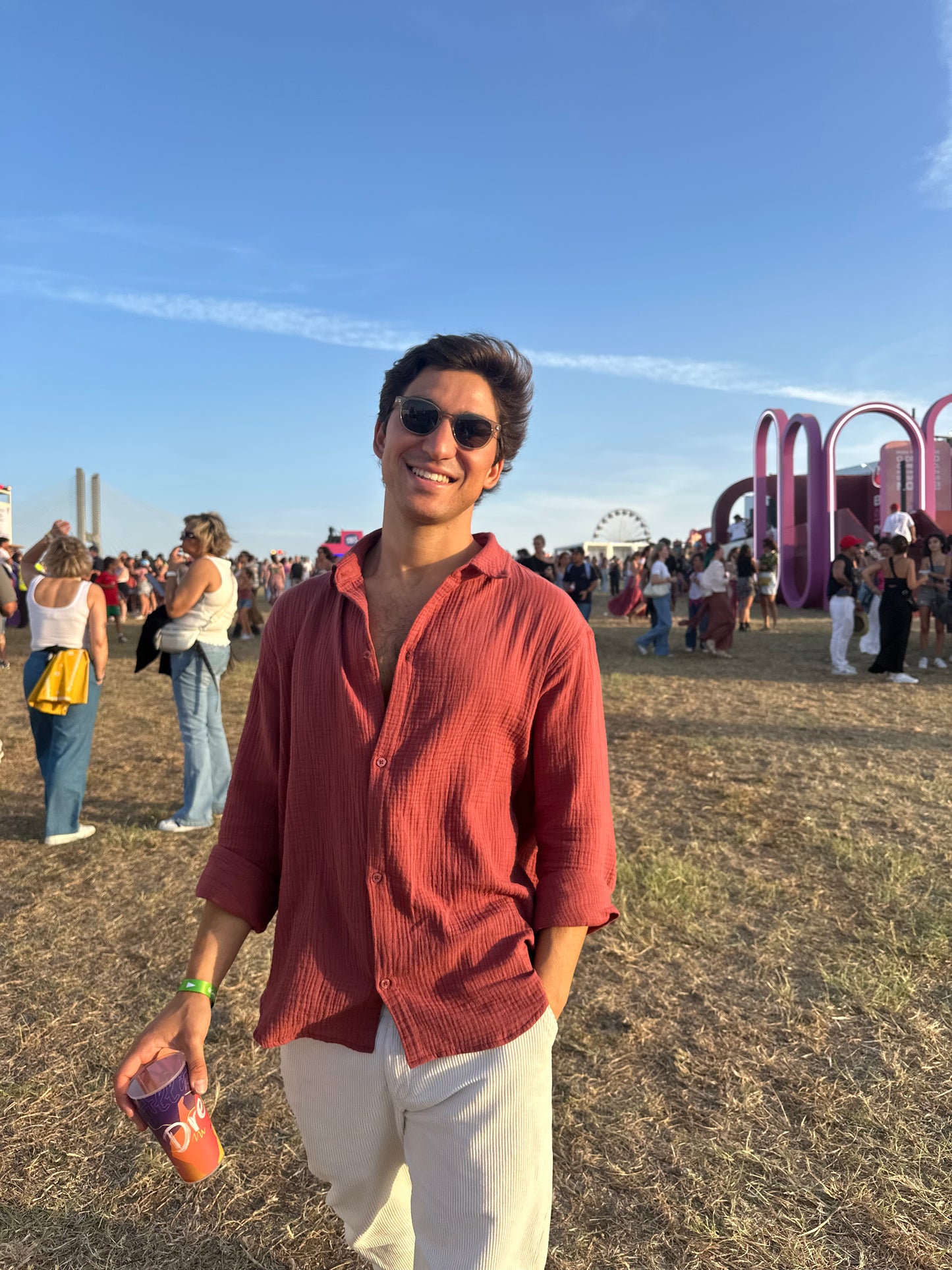 Lightweight Cotton Shirt Bordeaux