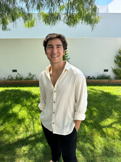 Lightweight Cotton Shirt Off-White