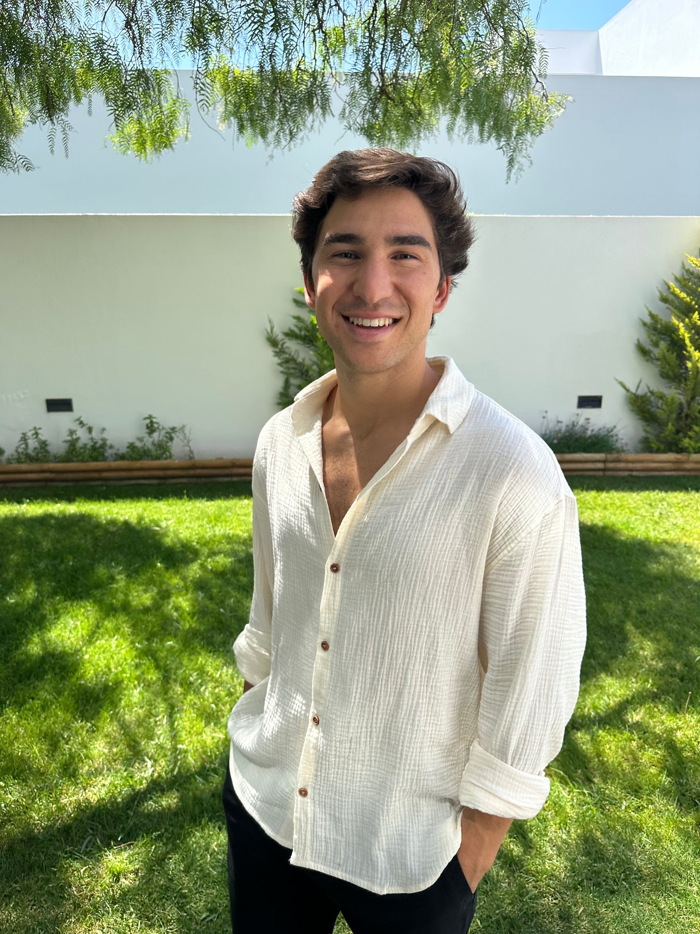 Lightweight Cotton Shirt Off-White