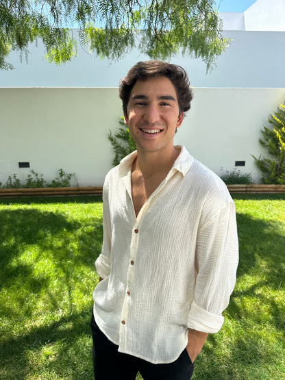 Lightweight Cotton Shirt Off-White