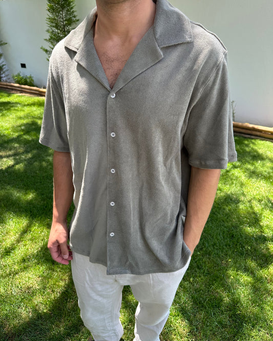 Dark Green Terry Shirt