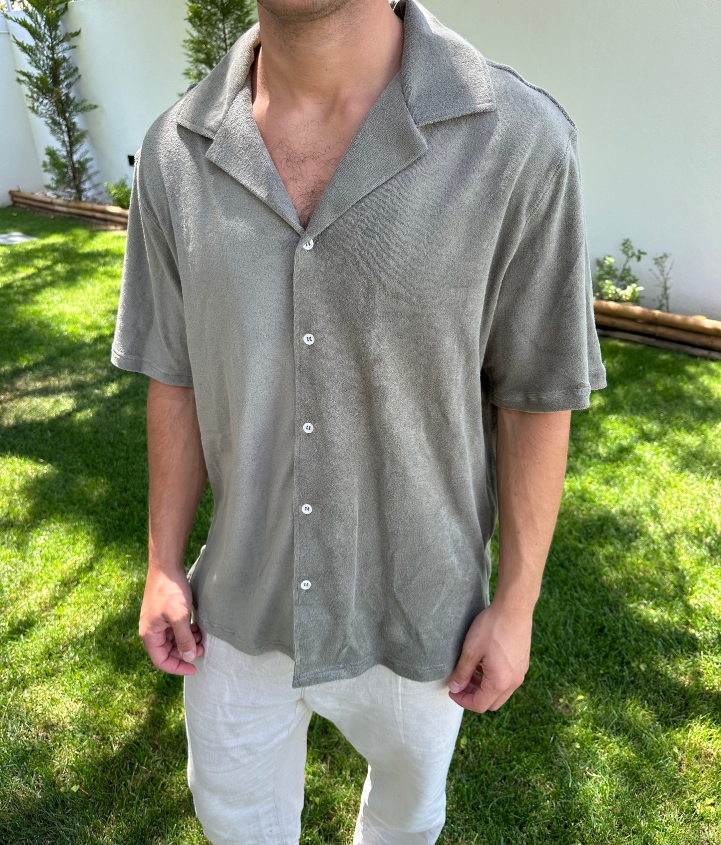 Dark Green Terry Shirt